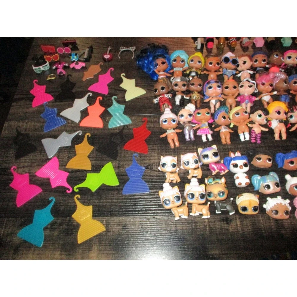 LOL Surprise Doll Lot Massive Collection Dolls Pets Accessories Bottles 175+ pcs